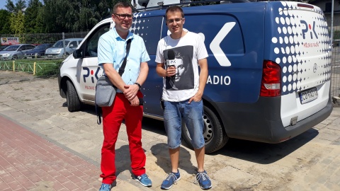 Gościem Damiana Klicha był kapelmistrz Chełmżyńskiego Ośrodku Kultury, Jacek Kałamarski. Fot. Sławomir Nowak.