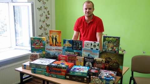 Patryk Rybacki z klubu gier planszowych. Fot. Damian Klich.
