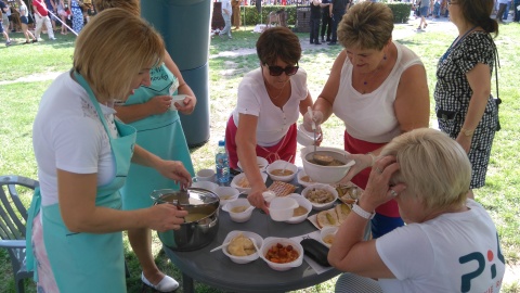 Studio PiKniku przepełnione licznymi dobrami kulinarnymi. Fot. Krystyna Kuras.