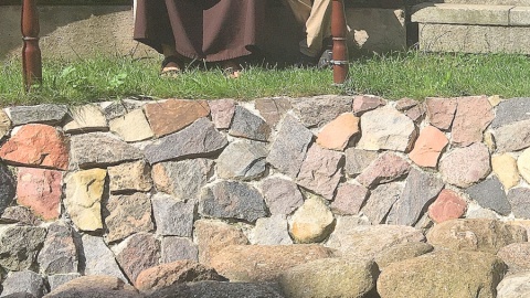 Wojciech Sobociński z bratem Jarosławem Rajskim z Zakonu Braci Mniejszych Kapucynów. Fot. Krystian Makowski.