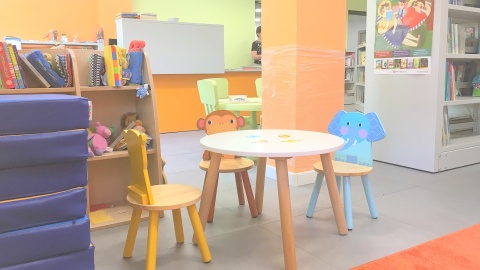 Kącik dla najmłodszych w MBP. Fot. Krystian Makowski.