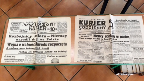 Prasa z okresu wojennego. Fot. Sławomir Nowak.