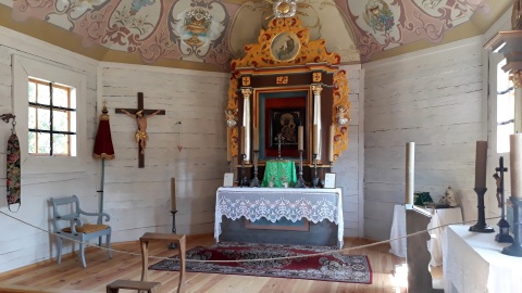 Wnętrze kościoła w Kłóbce. Fot. Sławomir Nowak.