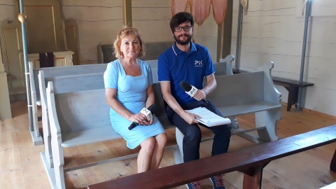 Gościem Michała Zaręby była Romana Dąbrowska. Fot. Sławomir Nowak.