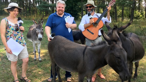 Gośćmi Michała Słobodziana w Toskanii Kociewskiej byli Sara Valentini-Pstrong oraz Arkadiusz Pstrong. Fot. Krystian Makowski.