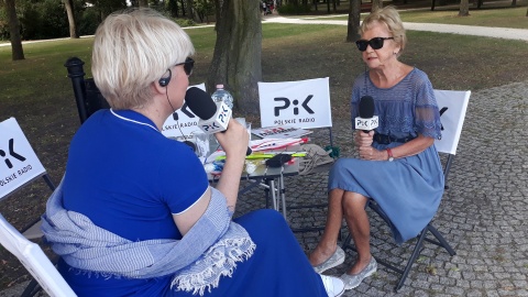 Magda Jasińska o problemie z nadwagą rozmawiała z profesor, Ireną Ponikowską. Fot. Sławomir Nowak.