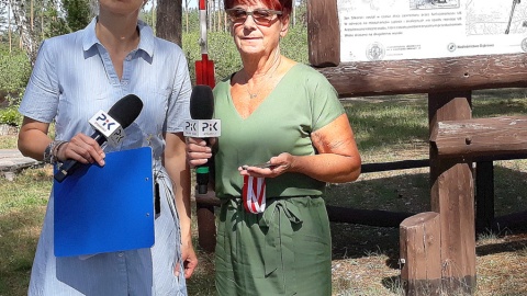 Bogumiła Wresiło z przewodniczącą rady gminy Warlubie, Wandą Wolan. Fot. Sławomir Nowak.