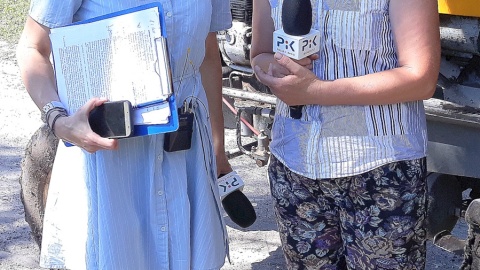 Bogumiła Wresiło z Grażyną Gajewską. Fot. Sławomir Nowak.