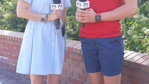 Bogumiła Wresiło z Martą Wieliczko, złotą medalistką w wioślarstwie. Fot. Sławomir Nowak.