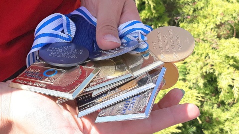 Medale Marty i Małgorzaty Wieliczko. Fot. Sławomir Nowak.