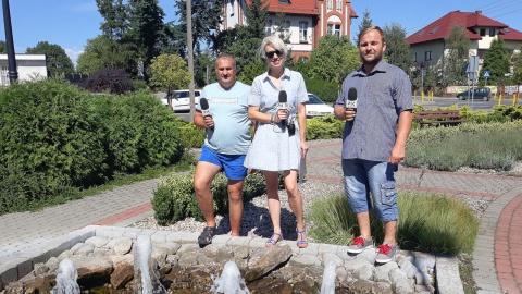 Bogumiła Wresiło z Wiesławem Menardtem i Tomaszem Michalakiem. Fot. Sławomir Nowak.