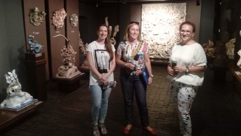 W Muzeum Ziemi Kujawskiej i Dobrzyńskiej, Monika Kaczyńska spotkała się z Krystyną Kotulą i Kaliną Ciesielską. Fot. Jan Duks.