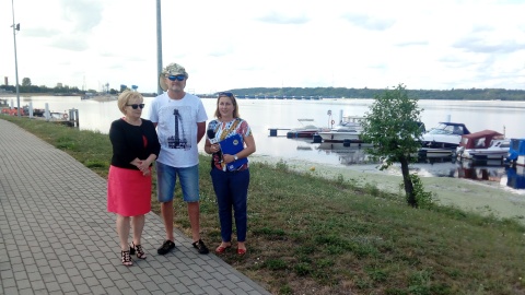 Monika Kaczyńska w towarzystwie Krzysztofa Bienieckiego i zastępcy prezydenta, Barbary Moraczewskiej. Fot. Jan Duks.