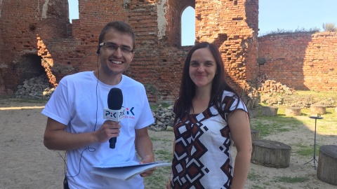 Damian Klich i jego gość, Patrycja Piłat. Fot. Krystian Makowski.