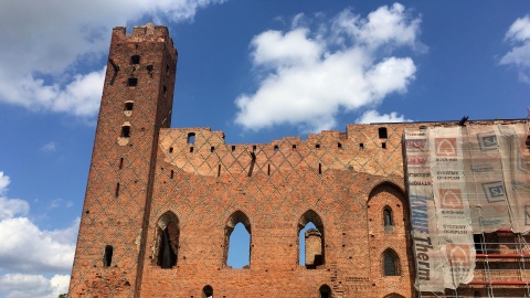 Widok na zamek w Radzyniu Chełmińskim. Fot. Krystian Makowski.