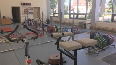 Siłownia Klubu Sportowego "Tarpan". Fot. Krystian Makowski.