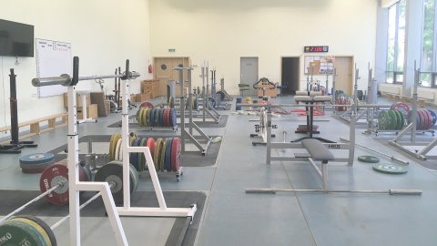 Siłownia Klubu Sportowego "Tarpan". Fot. Krystian Makowski.