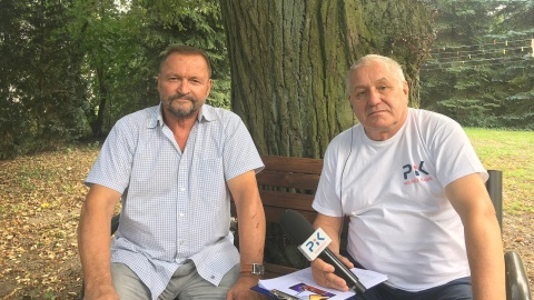 Wojciech Sobociński z potomkiem rodu Koczorowskich, Andrzejem Musiałem. Fot. Krystian Makowski.