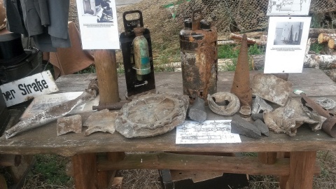 Szczątki rakiety V2 znalezione w okolicach Wierzchucina. Fot. Anna Wilkowska