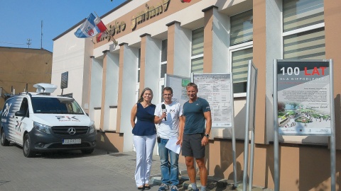 Damian Klich z Ludmiłą Piekałkiewicz-Geruzel i Piotrem Kriese. Fot. Jan Duks.