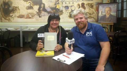 O kuchni kujawskiej Michał Słobodzian rozmawiał z Beatą Szafrańską. Fot. Jan Duks.