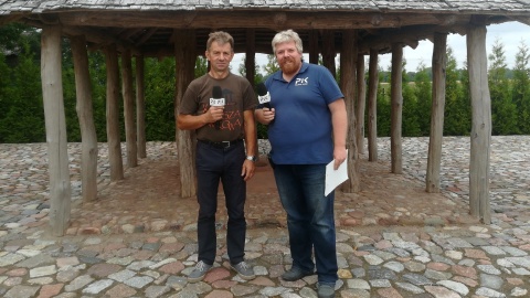 Pojawiliśmy się w "Askaukalis", gdzie Michał Słobodzian rozmawiał z Krzysztofem Paterem.Fot. Jan Duks.