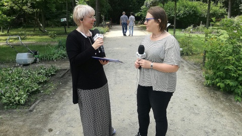 Magdalena Jasińska z dr hab. Katarzyną Marcysiak. Fot. Jan Duks.