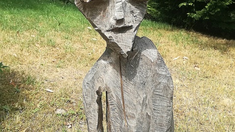 Rzeźba z Ogrodu Botanicznego UKW. Fot.Magdalena Jasińska.