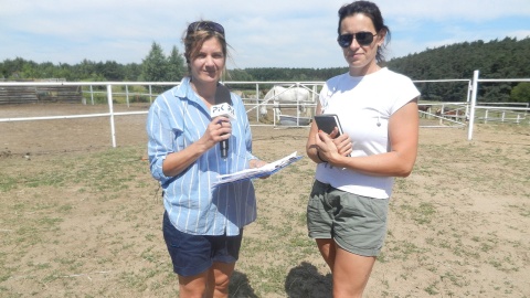 Iwona Muszytowska-Rzeszotek z Moniką Supeł w "Kalinowym Zakątku". Fot. Sławomir Nowak.