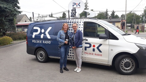 Monika Kaczyńska z Karoliną Blumkowską. Fot. Sławomir Nowak.