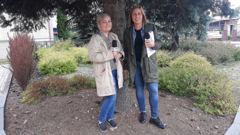 Monika Kaczyńska z Moniką Kutkowską. Fot. Sławomir Nowak.