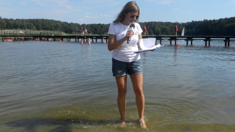 Iwona Muszytowska-Rzeszotek w wodzie... Fot. Zdzisław Nawrat