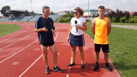 Gośćmi Iwony Muszytowskiej-Rzeszotek był olimpijczyk Wiesław Perszke oraz Szymon Broda. Fot. Sławomir Nowak.