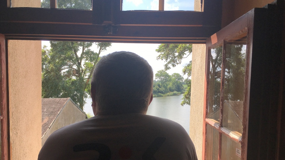 Wojciech Sobociński w Klasztorze Braci Mniejszych Kapucynów w Mogilnie. Fot. Krystian Makowski.