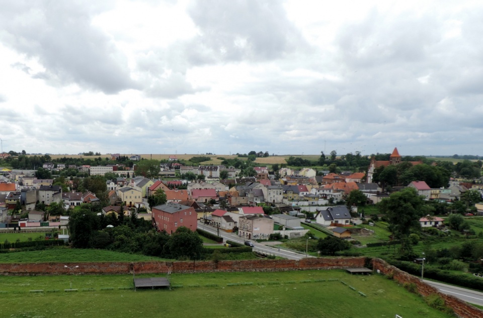 Radzyń Chełmiński z wieży zamkowej. Fot. Archiwum