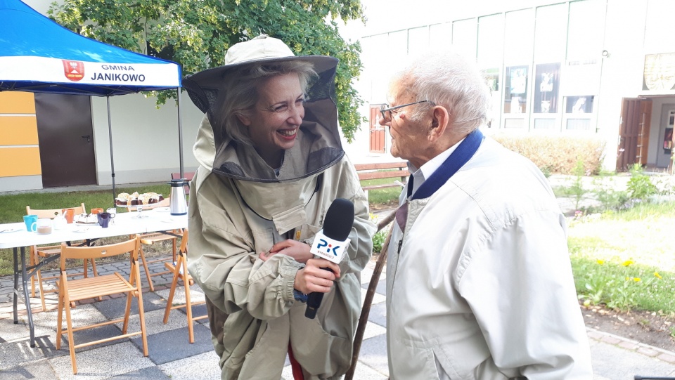 Bogumiła Wresiło z p. Andrzejem Wrzeszczyńskim.
 Fot. Jan Duks.