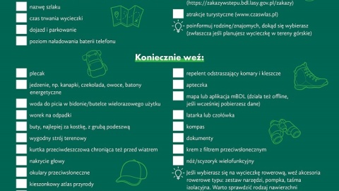 Kodeks turysty - jak się przygotować? Grafika: czaswlas.pl