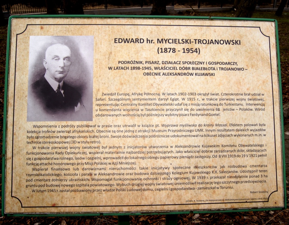 Kim był hrabia Edward Mycielski-Trojanowski? Fot. archiwum PR PiK