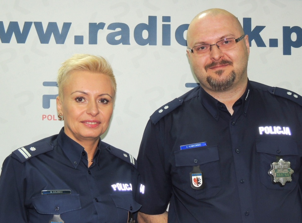 podinsp.Monika Chlebicz i podkom. Adam Kumkowski, fot. E.Rupniewska