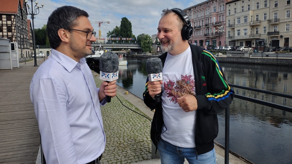 Od lewej: Leszek Woźniak, redaktor Maciej Wilkowski/fot. Krystian Makowski