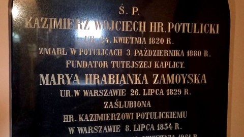 Płyty w grobowcu rodziny Potulickich. Fot. Michał Słobodzian