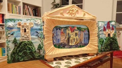 W domowym warsztacie Robert Poryziński przygotowuje swój „Teatr Miejsca” do kolejnego sezonu. Fot. Michał Zaręba