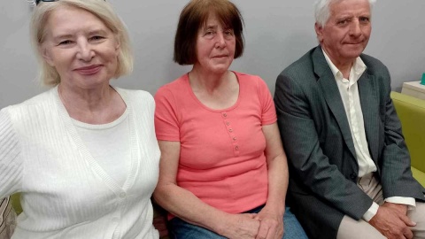 Siostrzeńcy od lewej: Maria Bogdanowicz, Aleksandra Przybojewska, Jan Sulecki. Fot. Michał Zaręba