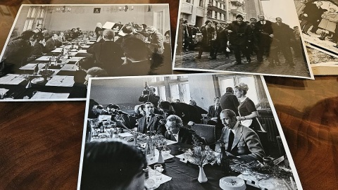 Astronauci David Scott i Alfred Worden z wizytą w Toruniu, rok 1972. Fot. ze zbiorów „Domu Koprnika” w Toruniu/Adriana Andrzejewska-Kuras/PR PiK