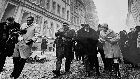 Astronauci David Scott i Alfred Worden z wizytą w Toruniu, rok 1972. Fot. ze zbiorów „Domu Koprnika” w Toruniu/Adriana Andrzejewska-Kuras/PR PiK