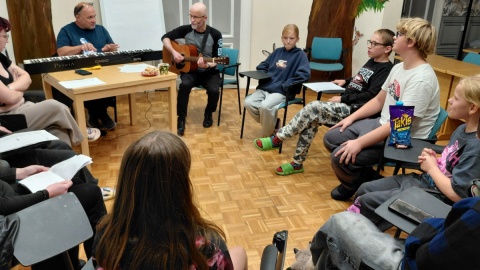Leszek Miliński z Młodzieżowego Domu Kultury i Jacek Pysiak z Teateu Baj Pomorski. Fot. Michał Zaręba/PR PiK