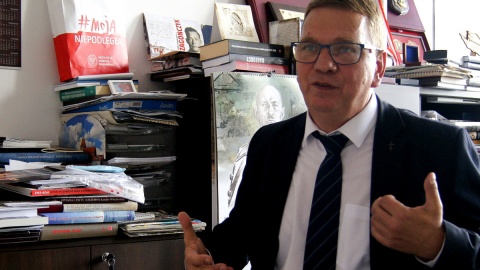 Prof. MirosłaW Golon z Instytutu Pamięci Narodowej w Gdańsku. Fot. Henryk Żyłkowski