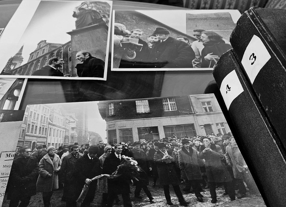 Astronauci David Scott i Alfred Worden z wizytą w Toruniu, rok 1972. Fot. ze zbiorów „Domu Koprnika” w Toruniu/Adriana Andrzejewska-Kuras/PR PiK