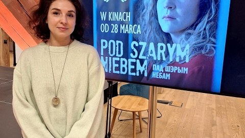 Mara Tamkovich, reżyserka i autorka filmu pt. „Pod szarym niebem”, była gościem filmowej części magazynu „Dwie strony sztuki”. Fot. Bogumiła Wresiło/PR PiK