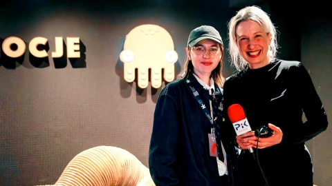 Bogumiła Wresiło (P) z Anastazją Naumenko (L) - laureatką wyróżnienia w tegorocznej edycji Międzynarodowego Festiwalu Filmów Animowanych „Animocje”. Fot. nadesłane